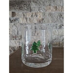 Slant Collections Christmas Glasses Double Old Fashioned Icon Handblown Cocktail